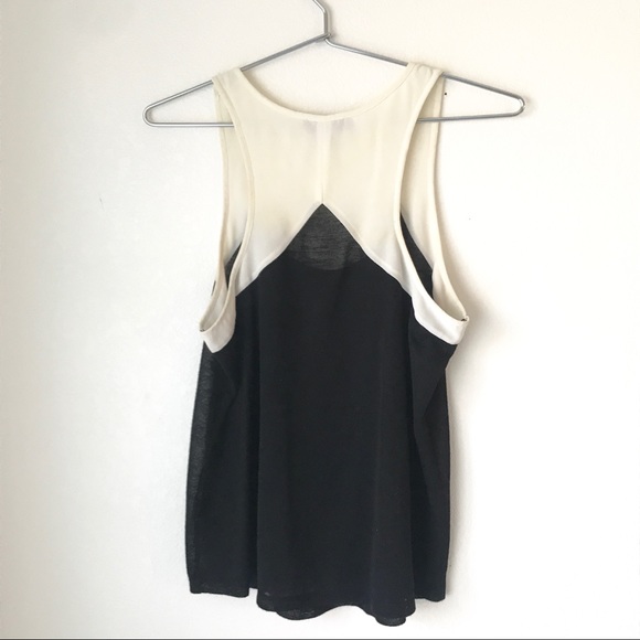 ✨BLACK TANK W CREAM TRIM✨ - Picture 2 of 4